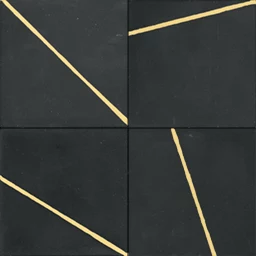 Modern square cement tiles in a dark colourway
